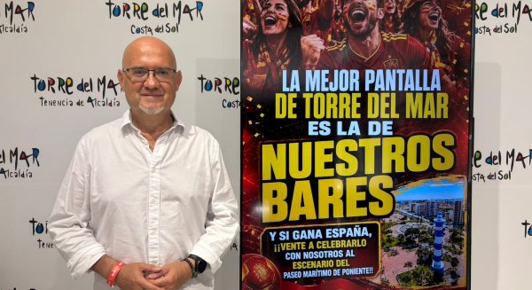 Torre del Mar invita a vivir la final de España en los bares y festejar un posible triunfo en el Paseo Marítimo