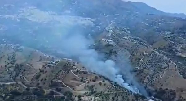 Declarado un incendio forestal en Árchez