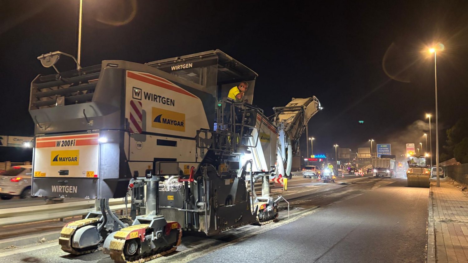 La Junta renueva el firme de diez kilómetros de la A-357 en el acceso a Málaga