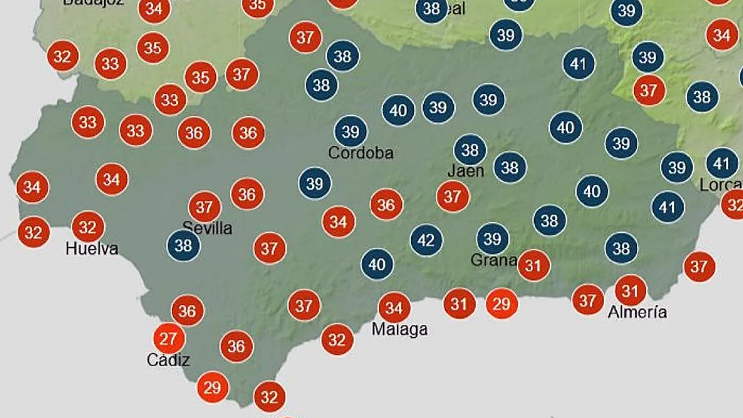 Málaga afronta varios días más de calor extremo con aviso naranja en Antequera por temperaturas de 40 grados
