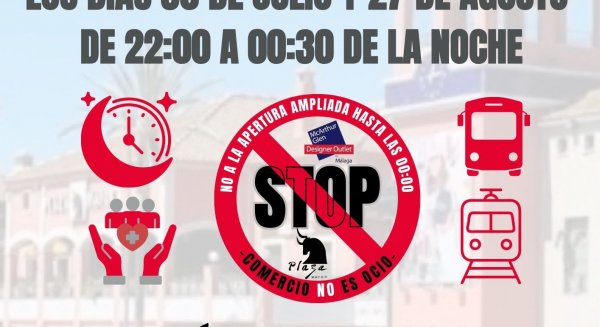 CCOO y UGT convocan huelga contra el “Late Night Shopping” en Plaza Mayor y McArthurGlen