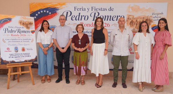 Ronda organiza una cena a beneficio de los damnificados del doble terremoto en Venezuela