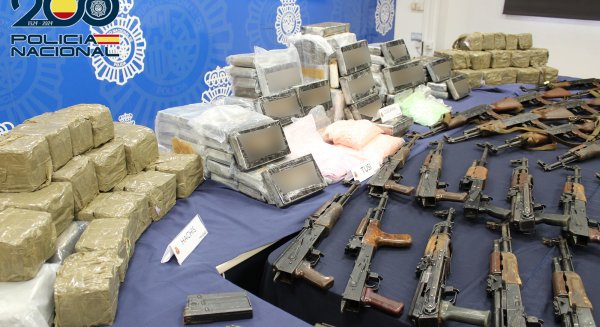 La Policía Nacional interviene un arsenal de armas en Málaga en una nueva operación contra el crimen organizado