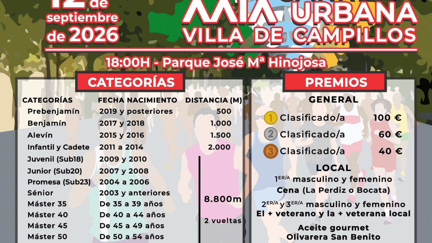 Campillos celebrará el 12 de septiembre una nueva edición de su carrera urbana