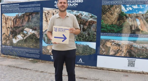 El Ayuntamiento de Ronda expone la nueva señalización del Camino del Desfiladero del Tajo