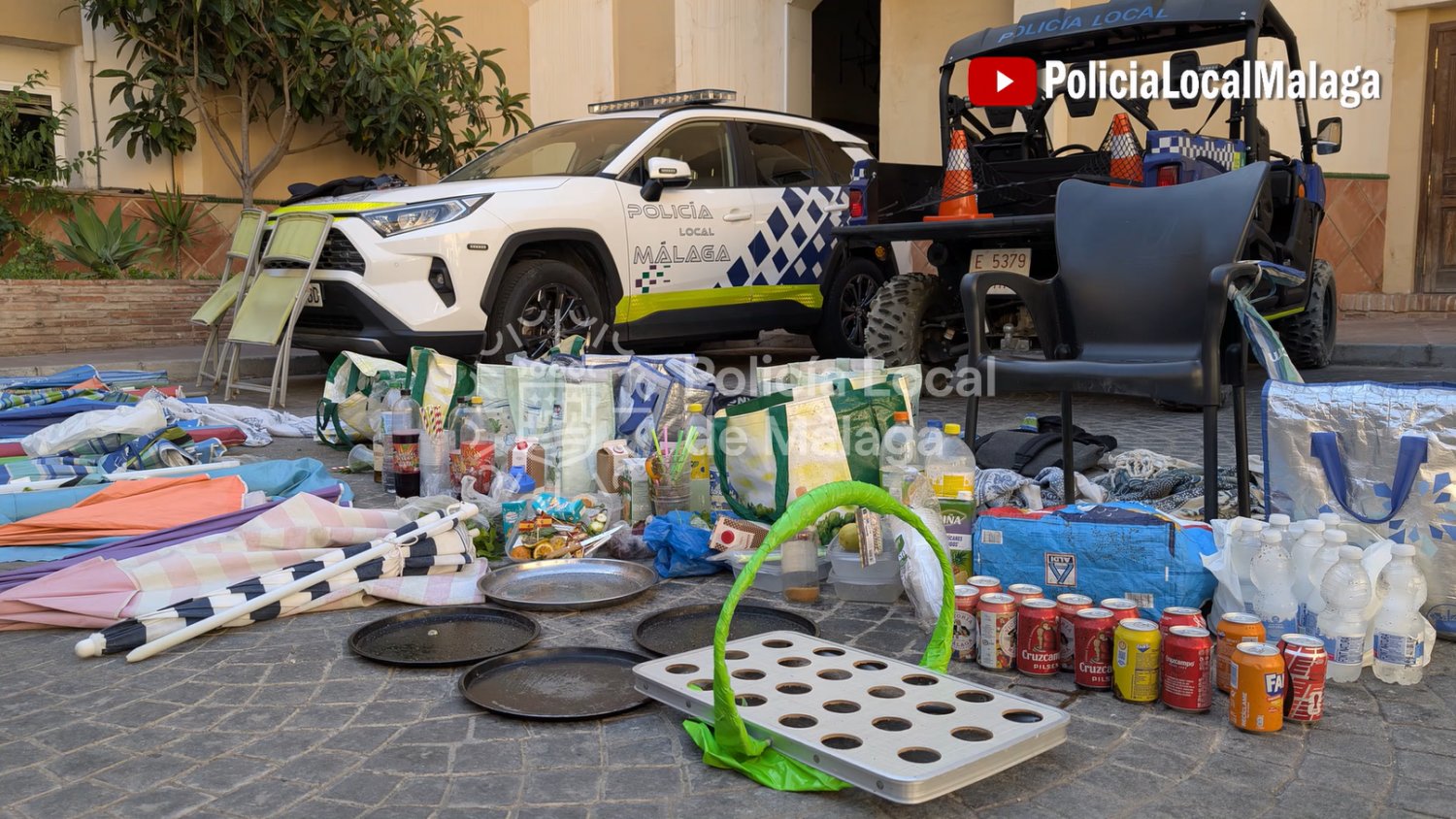 La Policía Local de Málaga interpone 116 denuncias por venta ambulante no autorizada en las playas