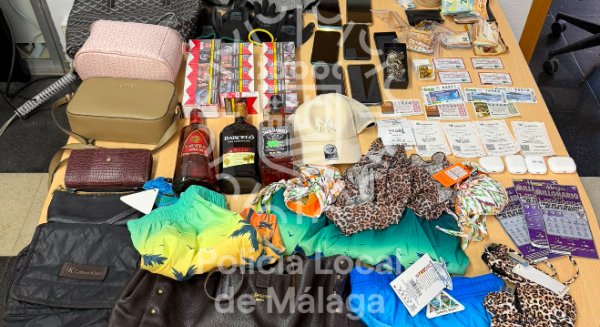 Detenidos en Málaga dos integrantes de un grupo criminal itinerante especializado en hurtos y estafas