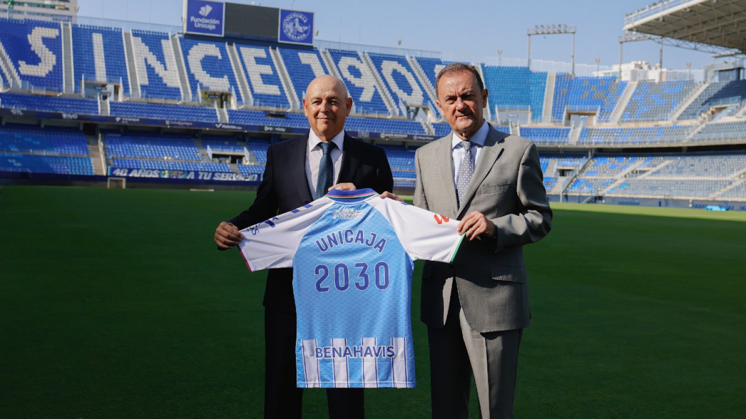 Unicaja fortalece su alianza con el Málaga CF y se convierte en partner estratégico del club hasta 2030