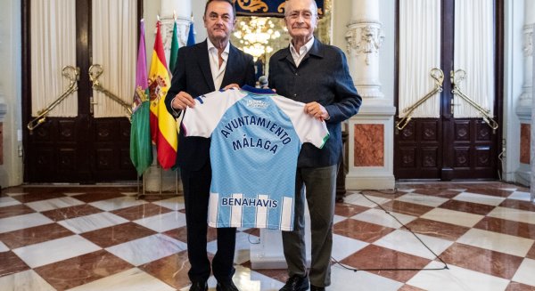 El Ayuntamiento de Málaga patrocinará al Málaga CF por quinto año con 1,6 millones para la temporada 2026/27