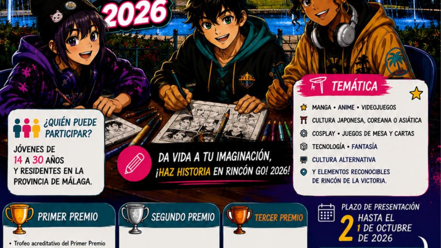 Rincón de la Victoria convoca un concurso de dibujo para el cartel oficial de ‘RincónGo!’ 2026