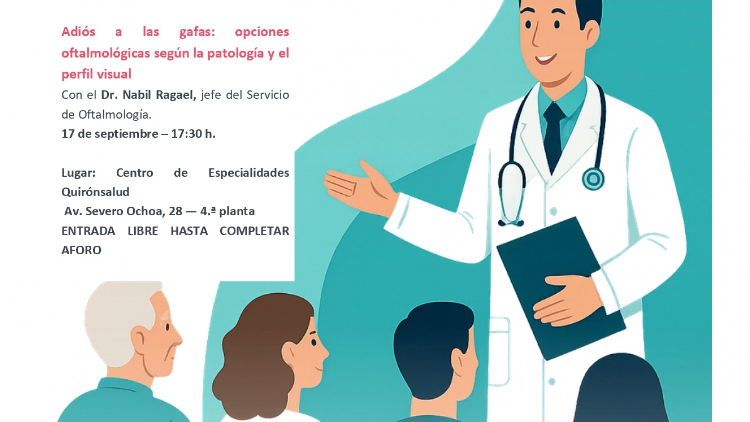 Marbella aborda las alternativas oftalmológicas para corregir problemas de visión en una nueva ‘Aula de Salud’