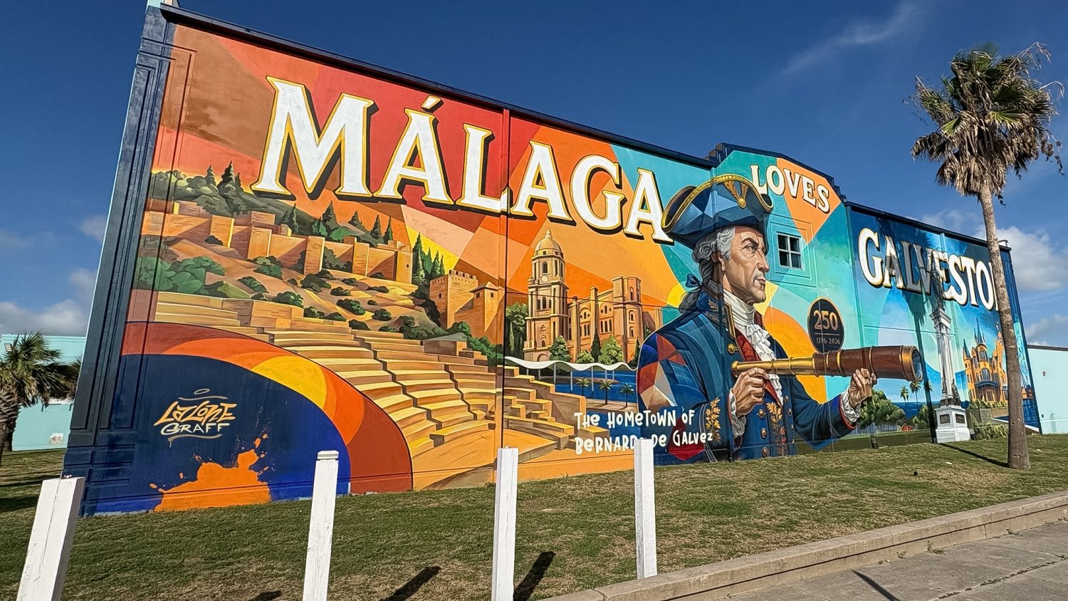 Málaga inaugura en Galveston un nuevo mural de 'Málaga Loves'