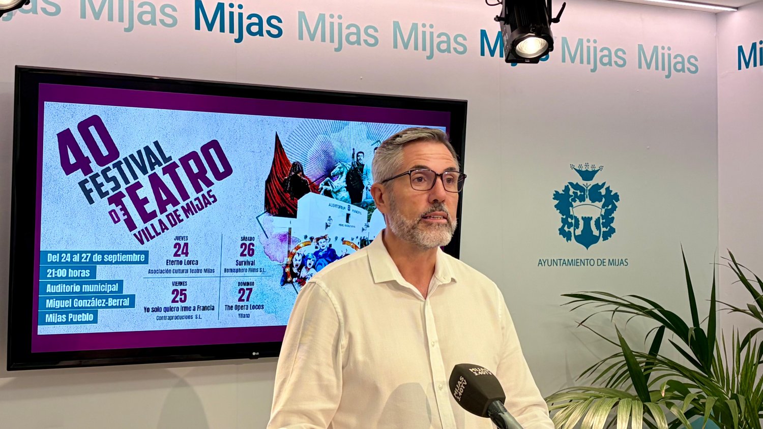 El Festival de Teatro Villa de Mijas regresa del 24 al 27 de septiembre al auditorio Miguel González Berral