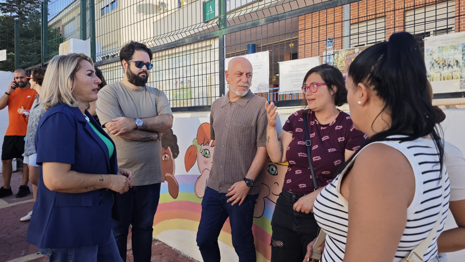 Ernesto Alba denuncia en el CEIP Gregorio Marañón los recortes que dejan sin atención a 11 niños 