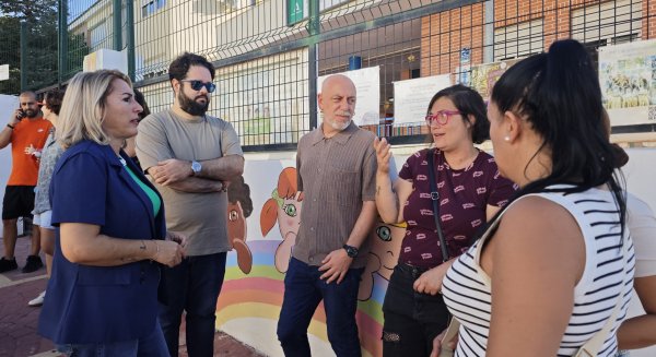 Ernesto Alba denuncia en el CEIP Gregorio Marañón los recortes que dejan sin atención a 11 niños 