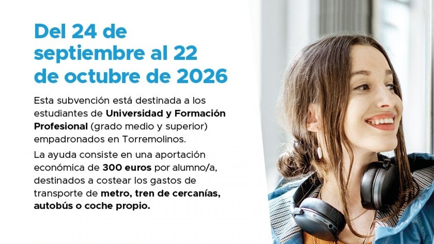 Torremolinos destina 63.000 euros a ayudas para el transporte universitario