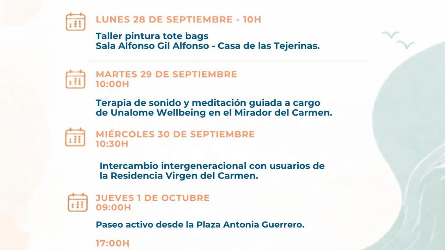 Estepona organiza una nueva Semana del Mayor del 28 de septiembre al 1 de octubre
