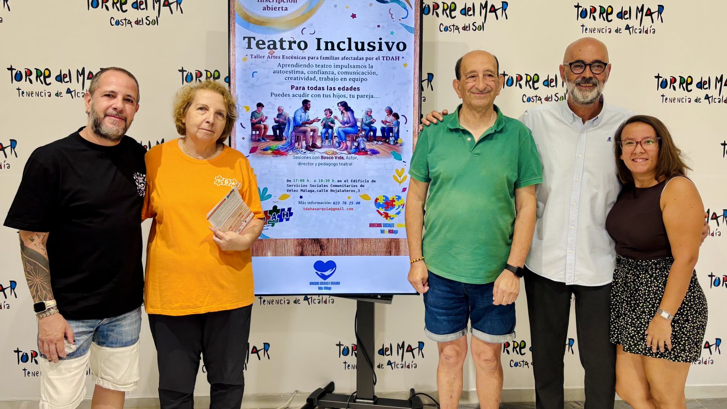 Vélez-Málaga y TDAH Axarquía impulsan una nueva edición del taller de teatro inclusivo para familias