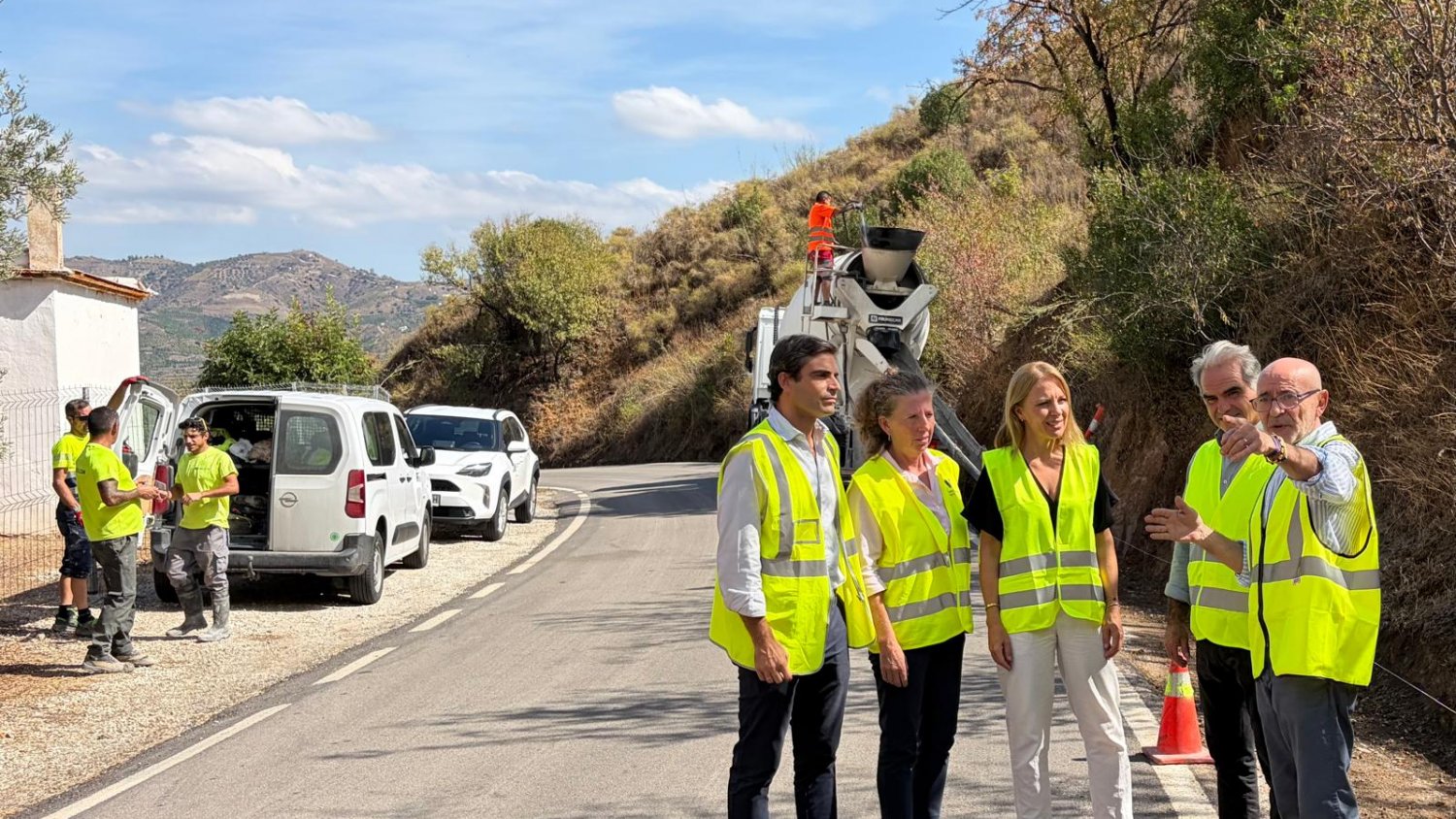 La Diputación de Málaga mejorará el drenaje y la seguridad de la MA-3108 de Benamargosa a Cútar