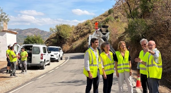 La Diputación de Málaga mejorará el drenaje y la seguridad de la MA-3108 de Benamargosa a Cútar