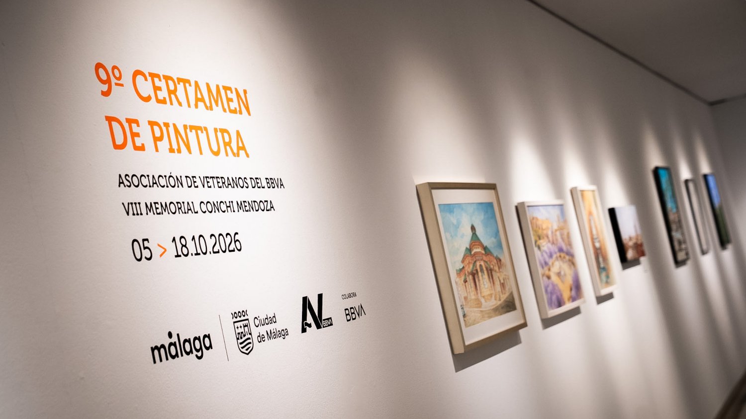 Las obras del Certamen de pintura Asociación de Veteranos se exponen en el Archivo Municipal