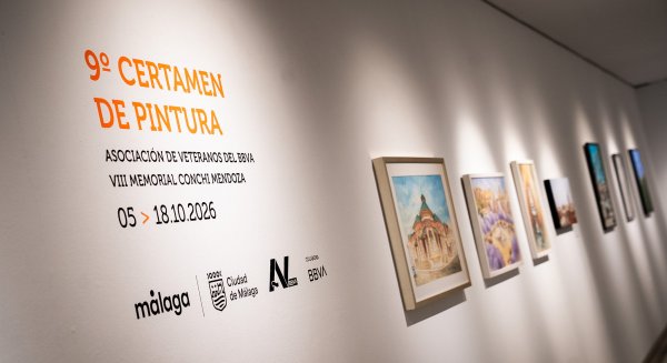 Las obras del Certamen de pintura Asociación de Veteranos se exponen en el Archivo Municipal