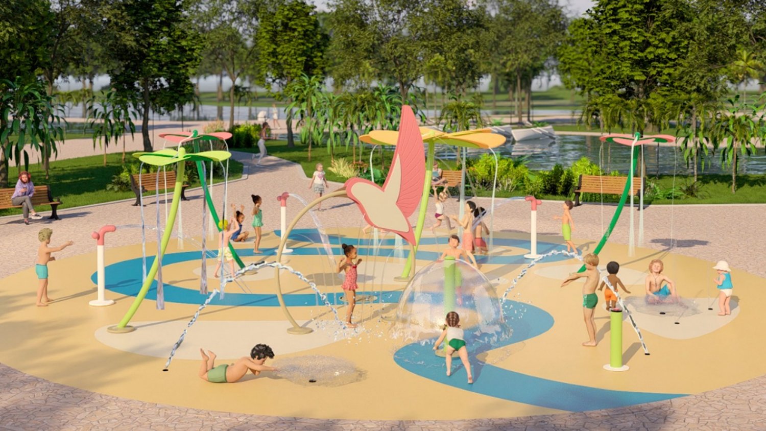 La zona infantil del Parque de La Batería se transformará en un 'bosque mágico'