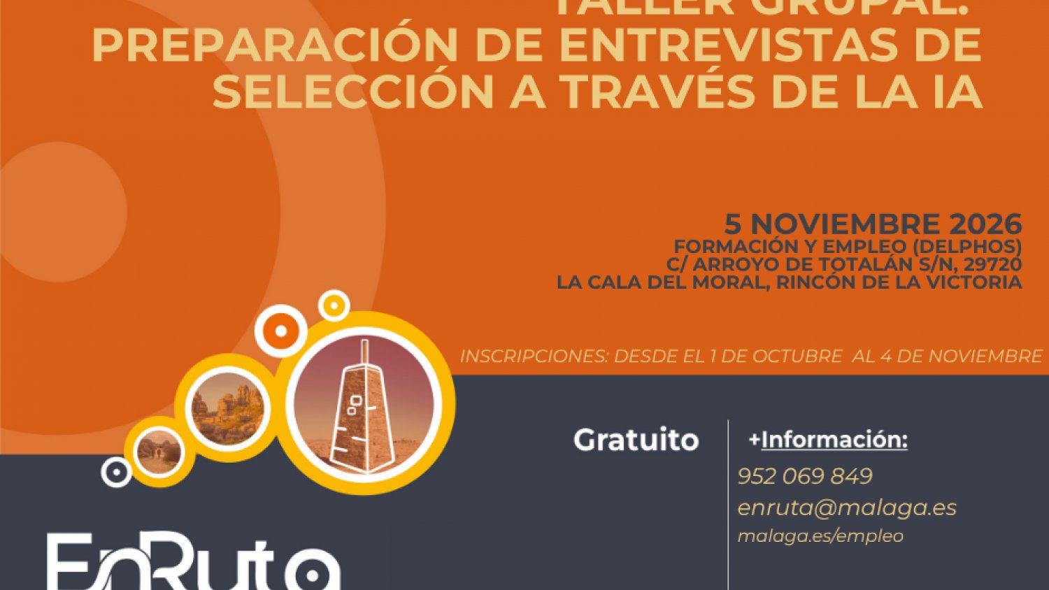 Rincón de la Victoria imparte un taller para afrontar entrevistas de empleo con IA