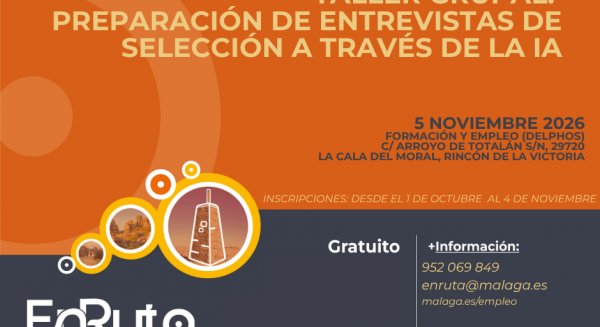 Rincón de la Victoria imparte un taller para afrontar entrevistas de empleo con IA