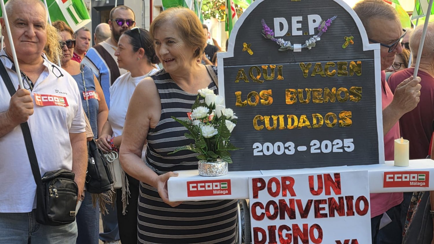 Comisiones Obreras exige la mejora de las condiciones laborales de las trabajadoras de dependencia