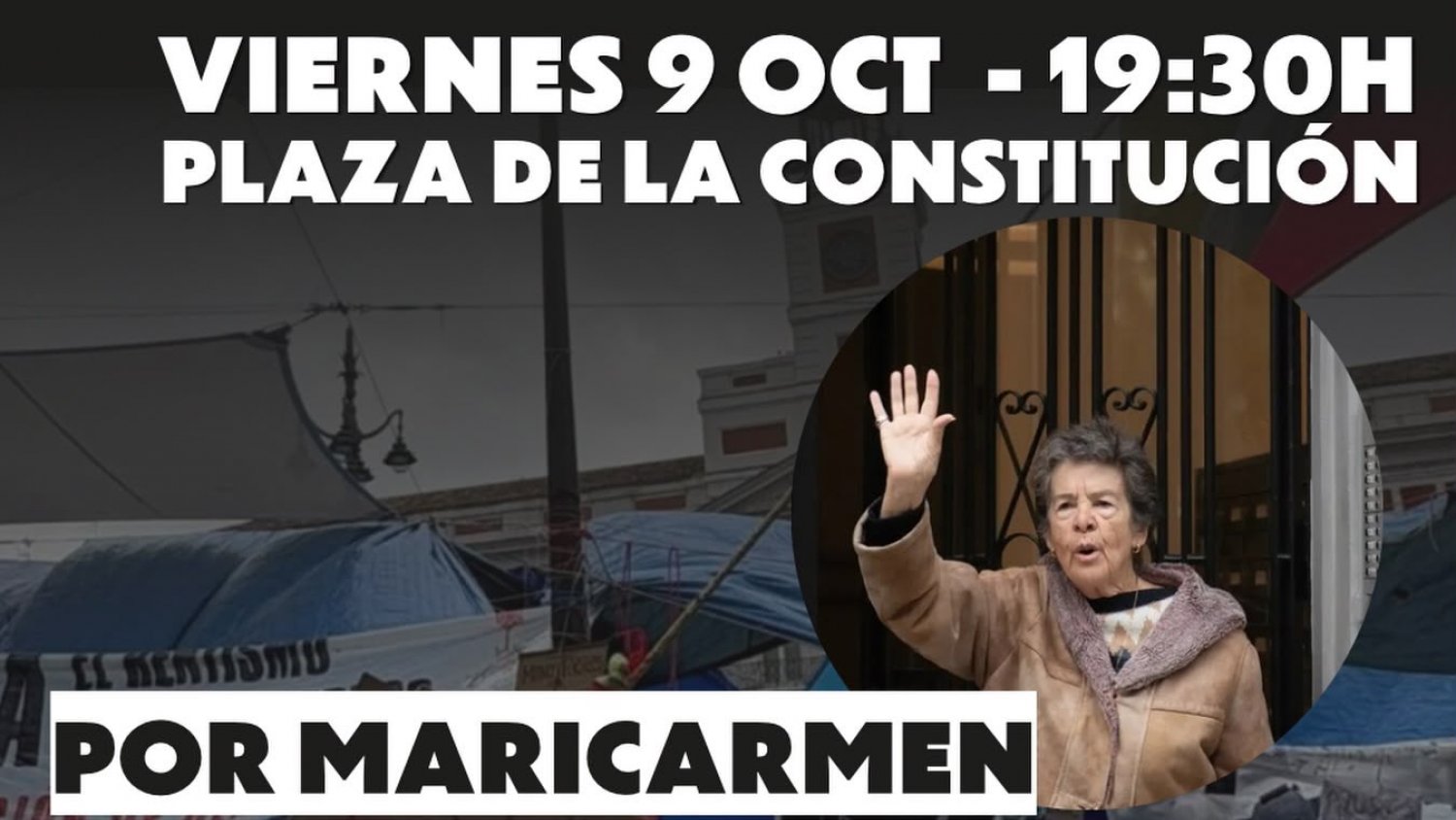 Un Techo por Derecho convoca una concentración de protesta por el fallecimiento de Mari Carmen