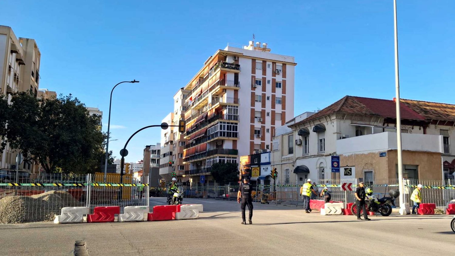 La calle Blas de Lezo permanecerá cortada por las obras de ampliación del metro