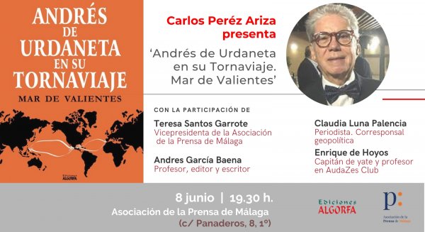La APM acoge la presentación de la primera novela sobre la hazaña náutica de Andrés de Urdaneta