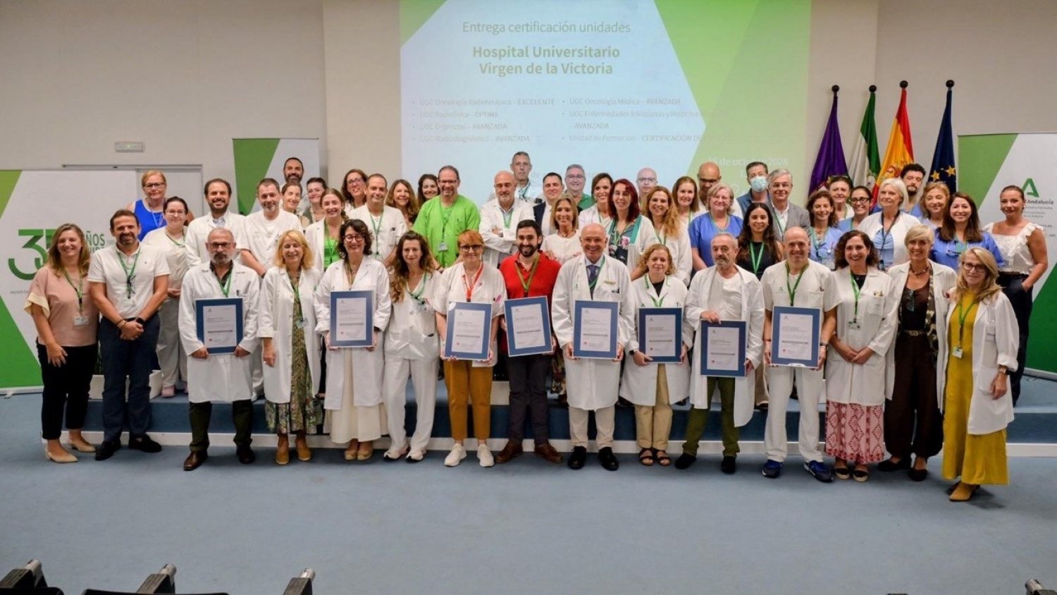 Oncología Radioterápica del Clínico recibe la certificación de calidad excelente