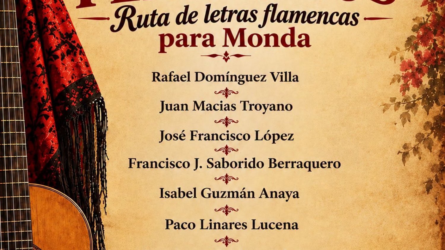 Monda transforma sus calles y plazas para celebrar el II Encuentro de Letristas Flamencos