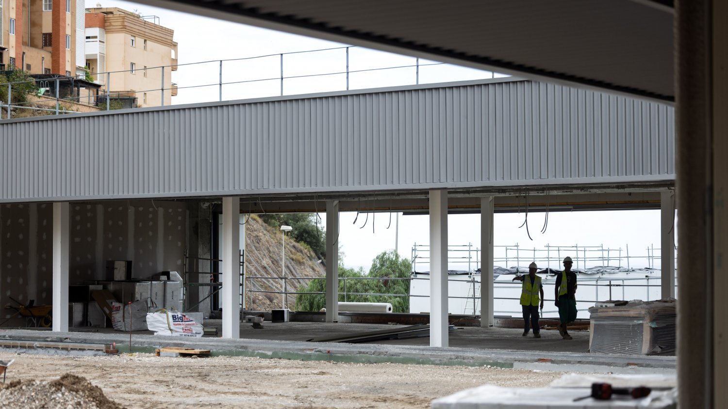 Las obras del parque de bomberos de Rincón de la Victoria están cerca del 80% de su ejecución