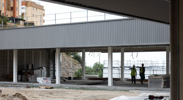 Las obras del parque de bomberos de Rincón de la Victoria están cerca del 80% de su ejecución