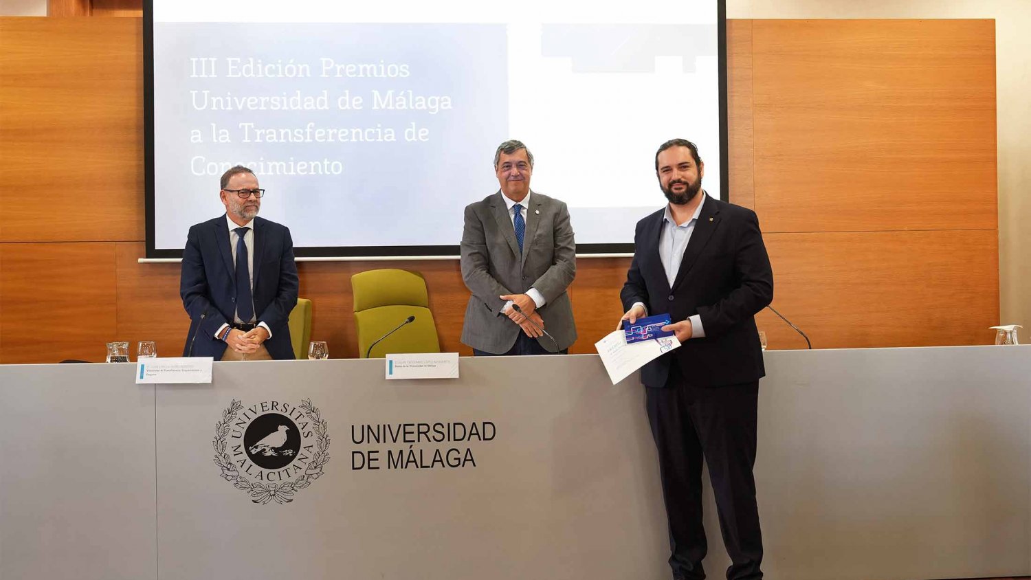Los profesores Sergio Fortes y Sebastián Molinillo son galardonados en los III Premios a la Transferencia del Conocimiento