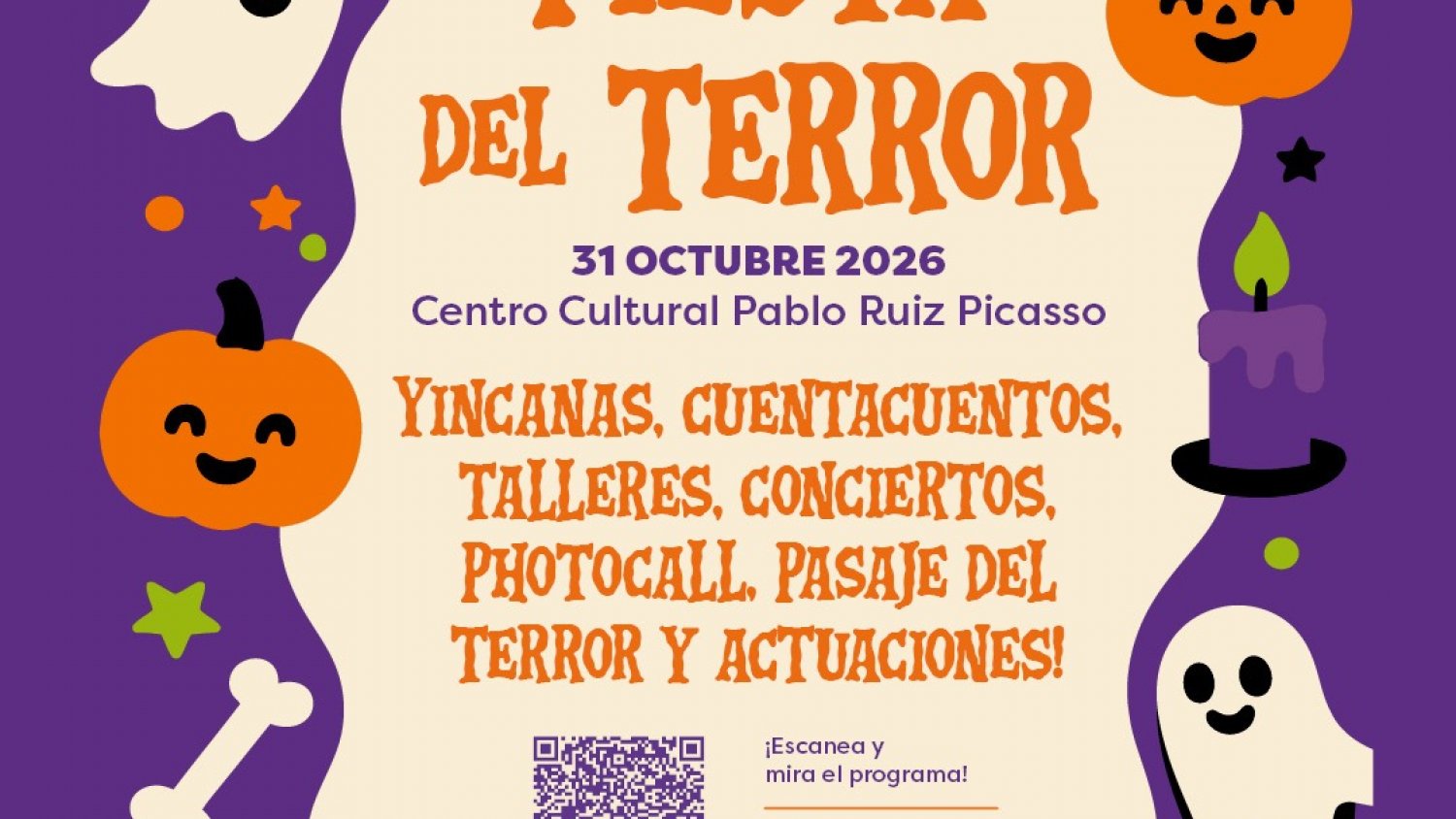 Torremolinos organiza una 'Fiesta del terror' con cuentacuentos, una yincana y actividades inclusivas