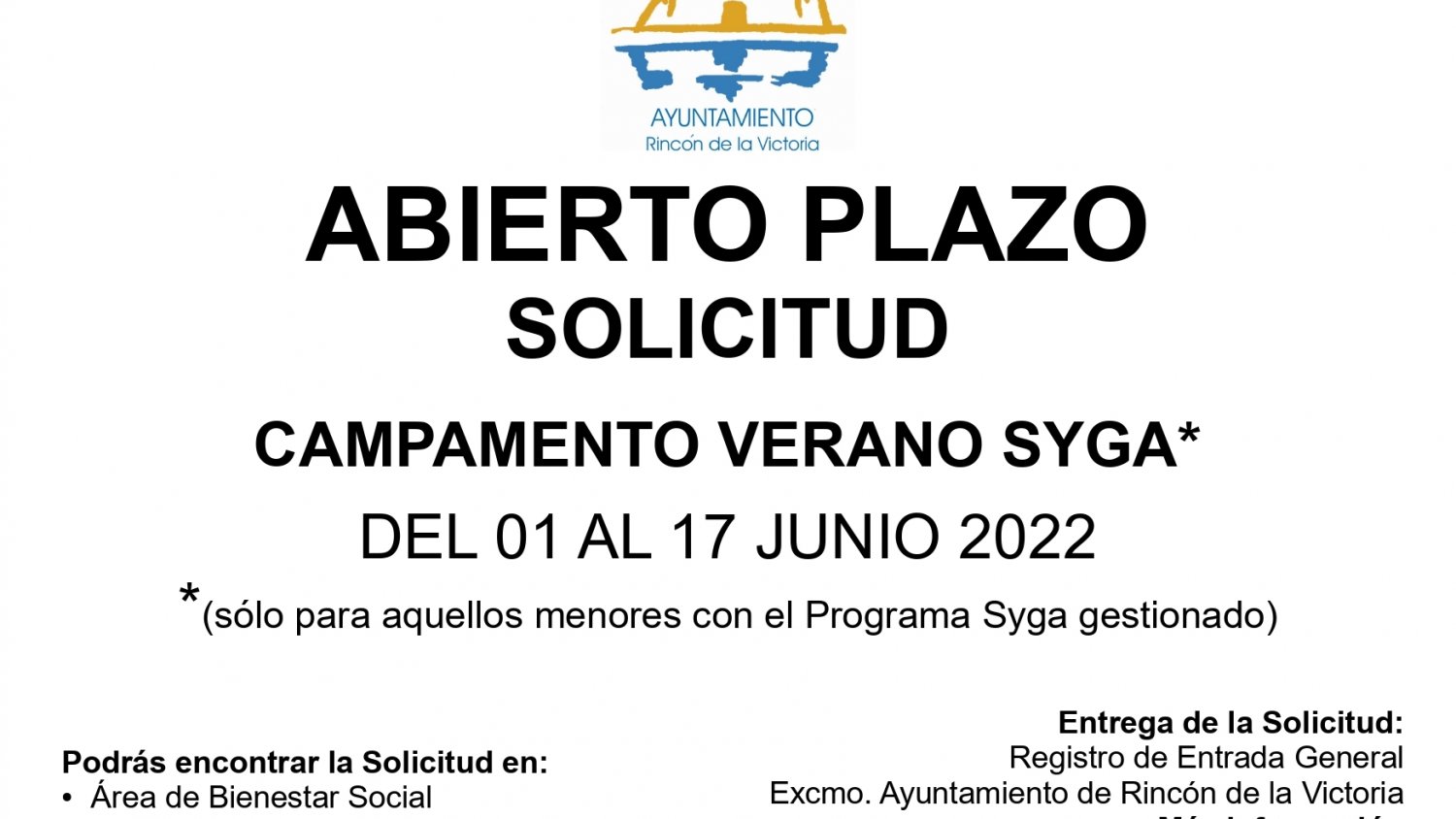 Rincón de la Victoria abre el plazo de inscripción del campamento de verano para menores