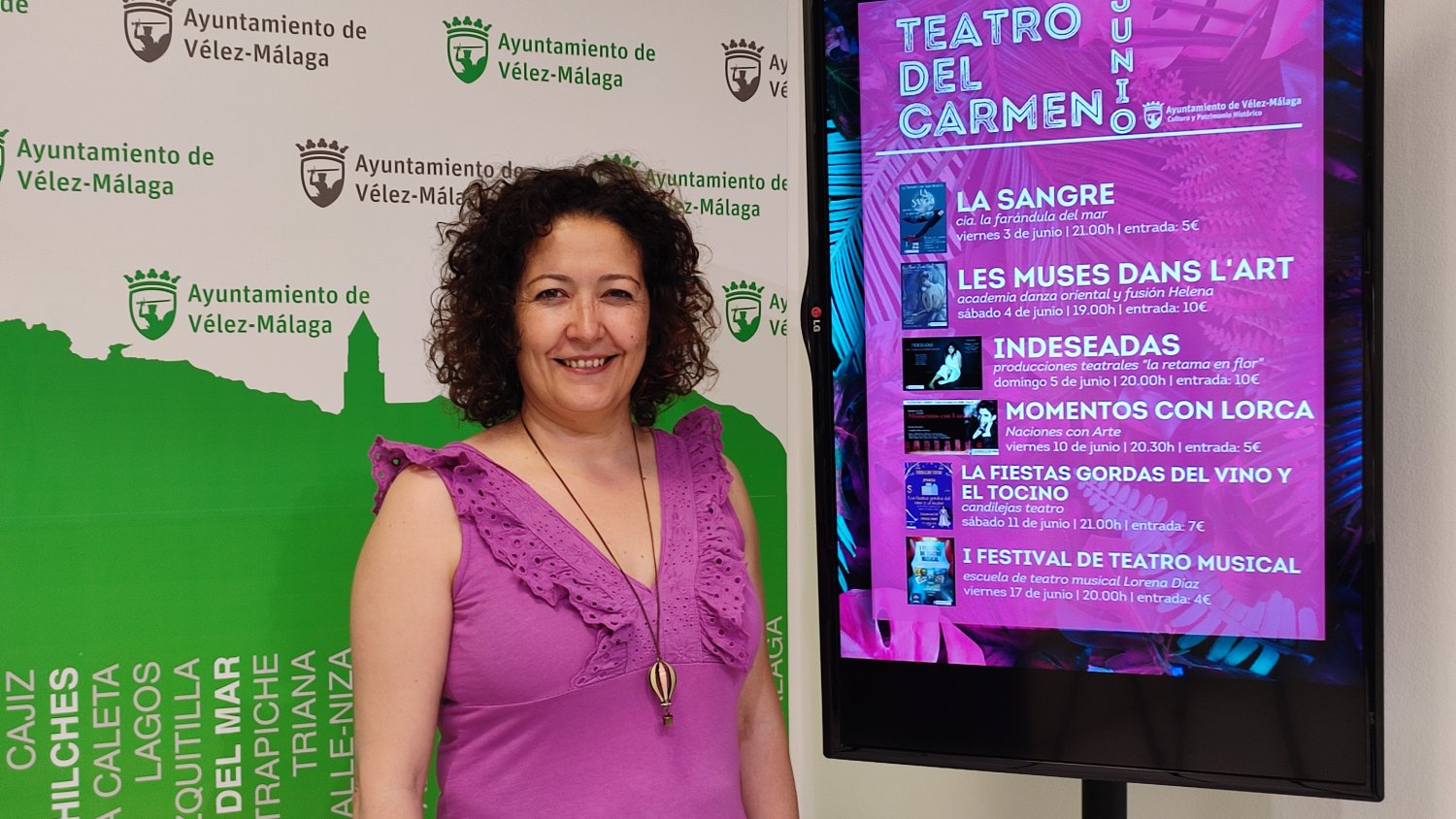 Vélez-Málaga presenta la programación del Teatro del Carmen para el mes de junio