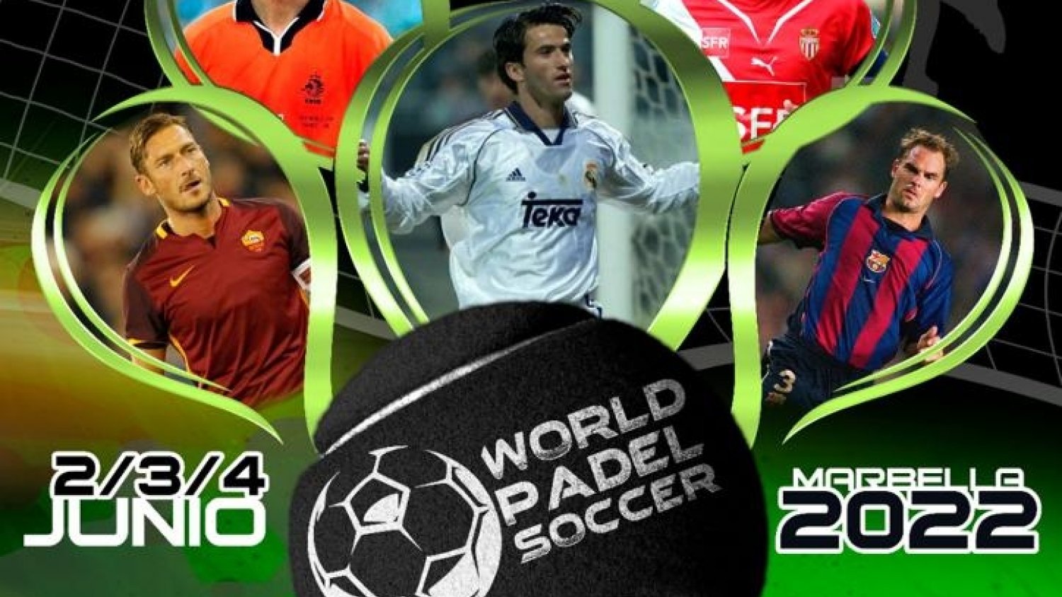 Leyendas del fútbol como Totti o Panucci compiten en el World Pádel Soccer