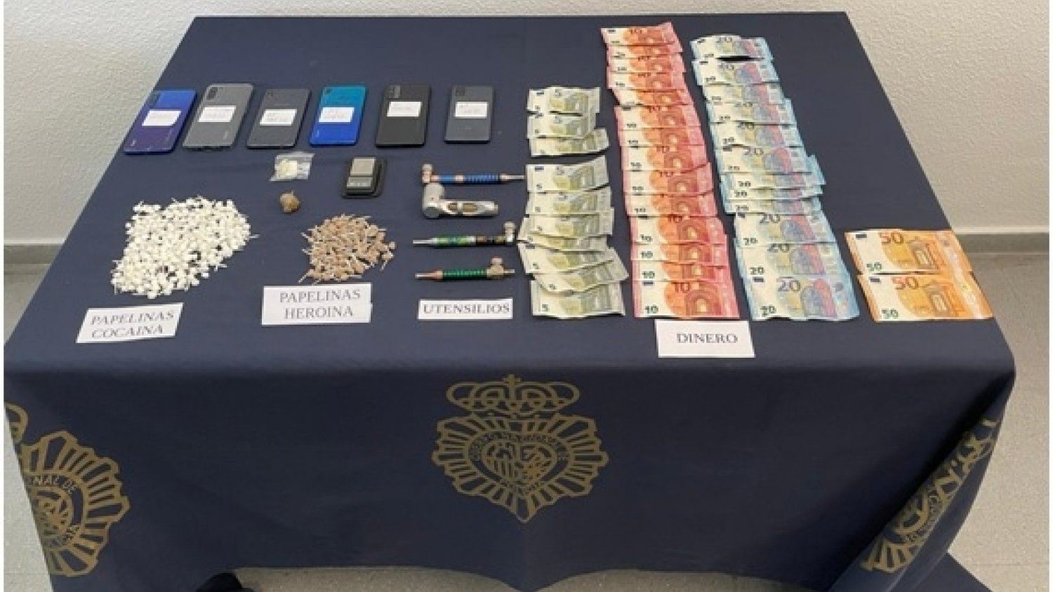 La Policía Nacional desmantela un punto de venta de drogas en un domicilio de Marbella