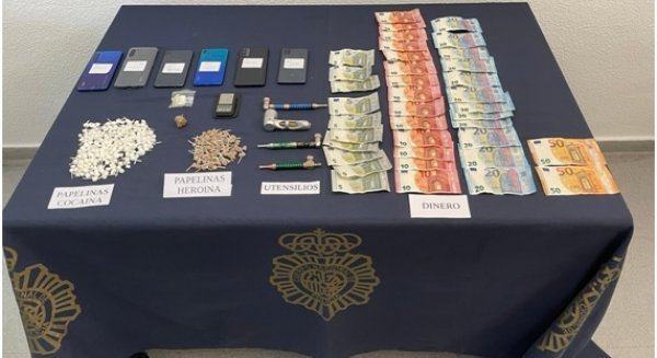 La Policía Nacional desmantela un punto de venta de drogas en un domicilio de Marbella