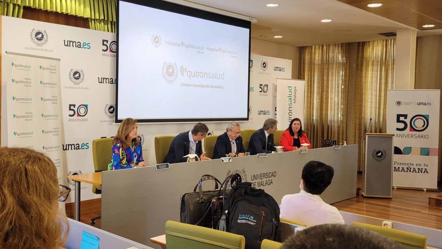 UMA.- La universidad y Quirónsalud crean una cátedra de investigación biomédica