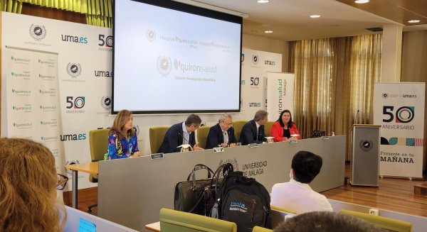 UMA.- La universidad y Quirónsalud crean una cátedra de investigación biomédica
