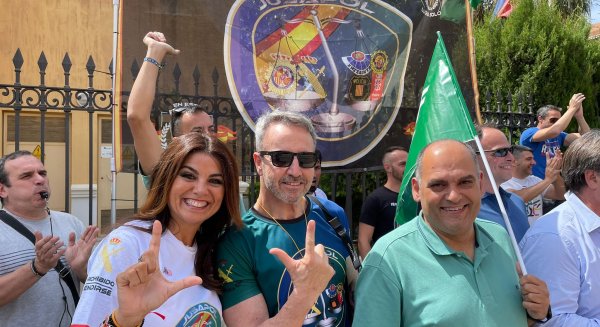 Nuria Rodríguez respalda la protesta de policías y guardias civiles para mejorar sus condiciones salariales