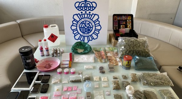 La Policía Nacional desmantela un laboratorio que elaboraba droga sintética