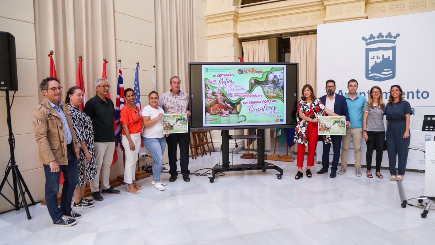 El IV Certamen de Patios vuelve a celebrarse en los barrios del centro de Málaga