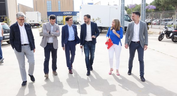 El partido socialista y APOMA se unen para la garantizar la viabilidad de las obras en los polígonos malagueños